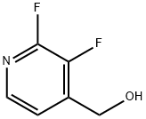 2,3-二氟-4-羟甲基吡啶, 1227579-07-8, 结构式