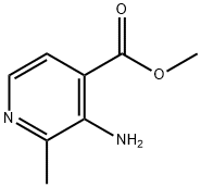 3-アミノ-2-メチルピリジン-4-カルボン酸メチル 化学構造式