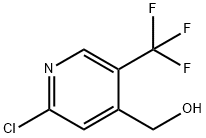 2-Chloro-5-(trifluoroMethyl)-4-pyridineMethanol Structure