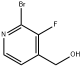 2-BroMo-3-fluoro-4-(hydroxyMethyl)pyridine Structure