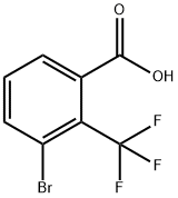 3-溴-2-三氟甲基苯甲酸 结构式