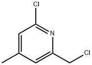 2-CHLORO-6-(CHLOROMETHYL)-4-METHYLPYRIDINE Struktur