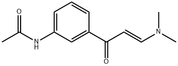 (E)-N-(3-(3-(DiMethylaMino)acryloyl)phenyl)acetaMide Struktur