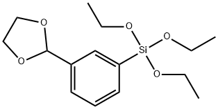 2 - (3 - 三乙氧硅烷基苯基)-1,3 - 二氧戊环,1227828-43-4,结构式