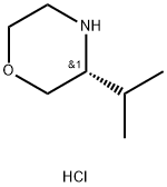 (R)-3-(1-Methylethyl)-Morpholine HCl 化学構造式