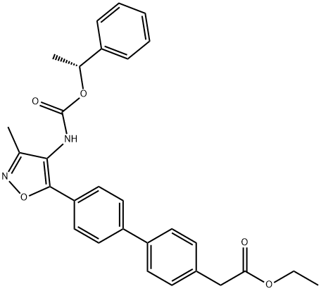 [4'-[3-Methyl-4-[[[((R)-1-phenylethyl)oxy]carbonyl]aMino]isoxazol-5-yl]biphenyl-4-yl]acetic acid ethyl ester