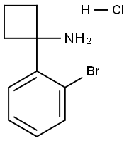 1-(2-broMophenyl)cyclobutanaMine hcl Struktur