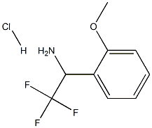 2,2,2-三氟-1-(2-甲氧基苯基)乙胺盐酸盐, 1228880-25-8, 结构式