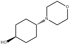 反式-1-羟基-4-(吗啡啉-4-基)-环己烷 结构式