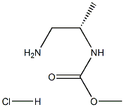 (S)- 1-氨基丙烷-2-基氨基碳酸甲酯盐酸盐 结构式