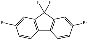 2,7-ジブロモ-9,9-ジフルオロフルオレン 化学構造式