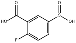 Benzoic acid, 2-fluoro-5-sulfino- Structure