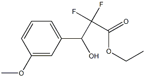 ethyl 2,2-difluoro-3-hydroxy-3-(3-Methoxyphenyl)propanoate Structure