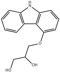 3-(9H-Carbazol-4-yloxy)-1,2-propanediol Struktur