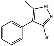 3-BroMo-5-Methyl-4-phenyl-1H-pyrazole Struktur