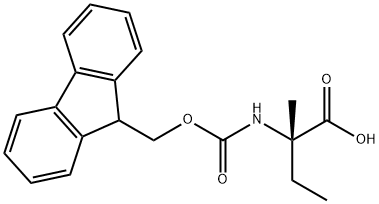 (R)-2-((((9H-芴-9-基)甲氧基)羰基)氨基)-2-甲基丁酸, 1231709-22-0, 结构式