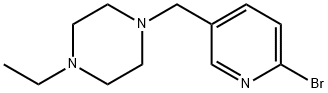 Piperazine, 1-[(6-broMo-3-pyridinyl)Methyl]-4-ethyl- Structure