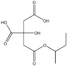 2-Hydroxy-1,2,3-propanetricarboxylic Acid 2-Butyl Ester Struktur