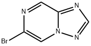 6-ブロモ[1,2,4]トリアゾロ[1,5-A]ピラジン 化学構造式
