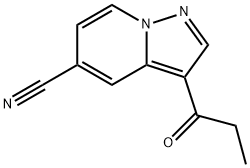 3-Propionylpyrazolo[1,5-a]pyridine-5-carbonitrile Struktur