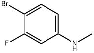 4-ブロモ-3-フルオロ-N-メチルアニリン 化学構造式