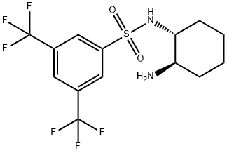 N-[(1R,2R)-2-氨基环己基]-3,5-双(三氟甲基)苯亚磺酰胺,1233703-68-8,结构式