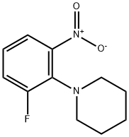 1-(2-fluoro-6-nitrophenyl)pyrrolidine Struktur