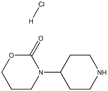 Tetrahydro-3-(4-piperidinyl)-2H-1,3-oxazin-2-one HCl Struktur