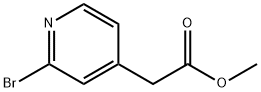 (2-BroMo-pyridin-4-yl)-acetic acid Methyl ester Struktur