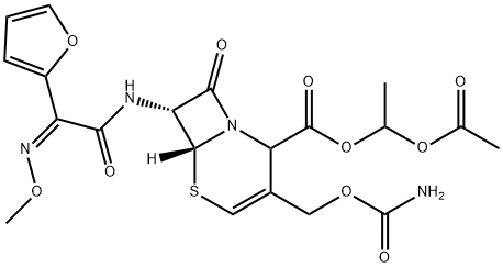 Cefuroxime Axetil Delta 3 Isomers 1rs 6r 7r 1 Acetoxyethyl 3 Carbamoyloxy Methyl 7 Z 2 Furan 2 Yl 2 Methoxyimino Acetamido 8 Oxo 5 Thia 1 Azabicyclo 4 2 0 Oct 3 Ene 2 61 7