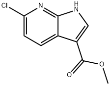 1H-Pyrrolo[2,3-b]pyridine-3-carboxylic acid, 6-chloro-, methyl ester Structure