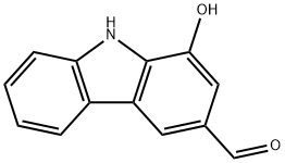 1-羟基-9H-咔唑-3-甲醛 结构式