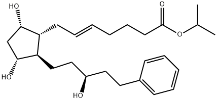 15S-5,6-反式-拉坦前列素 结构式