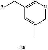 3-(溴甲基)-5-甲基吡啶氢溴酸盐, 1235342-53-6, 结构式