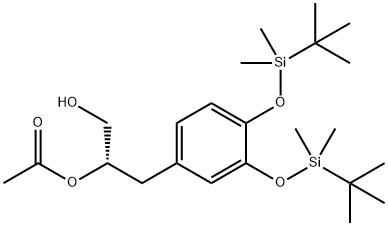 (2S)-[3,4-Bis[[(1,1-diMethylethyl)diMethylsilyl]oxy]phenyl]-1,2-propanediol Structure