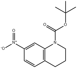 7-硝基-3,4-二氢喹啉-1(2H)-羧酸叔丁酯 结构式