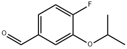 4-Fluoro-3-isopropoxybenzaldehyde Struktur