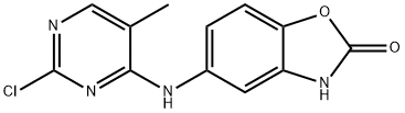 5-(2-chloro-5-MethylpyriMidin-4-ylaMino)benzo[d]oxazol-2(3H)-one Struktur