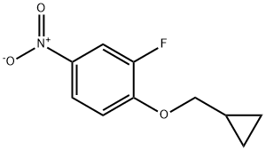 1-(CyclopropylMethoxy)-2-fluoro-4-nitrobenzene,1236764-33-2,结构式