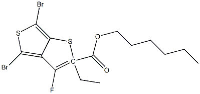 2-Ethylhexyl-4,6-dibroMo-3-fluorothieno[3,4-b]thiophene-2-carboxylate Structure