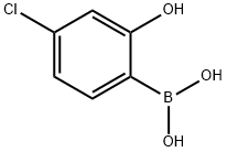 2-羟基-4-氯苯硼酸,1238196-66-1,结构式