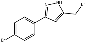 3-对溴苯基-5-溴甲基-1H-吡唑, 1238854-13-1, 结构式