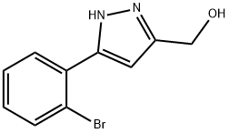 3-邻溴苯基-5-羟甲基-1H-吡唑,1239155-22-6,结构式