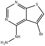 5-BroMo-4-hydrazinylthieno[2,3-d]pyriMidine Structure