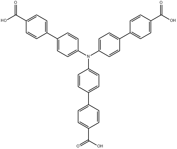 4',4''',4'''''-nitrilotris(([1,1'-biphenyl]-4-carboxylic acid)) Struktur