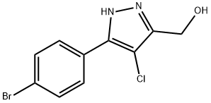 3-对溴苯基-4-氯-5-羟甲基-1H-吡唑 结构式