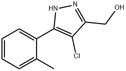 (4-chloro-3-(o-tolyl)-1H-pyrazol-5-yl)Methanol Struktur