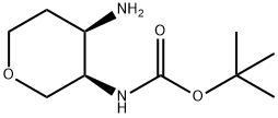 ((3R,4R)-4-aMinotetrahydro-2H-pyran-3-yl)carbaMate 结构式