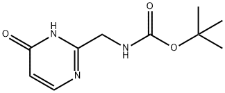 2-(N-BOC-胺甲基)嘧啶-4(5H)酮, 1240598-70-2, 结构式