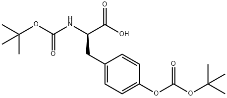 N,O-Di-BOC-D-tyrosine Structure